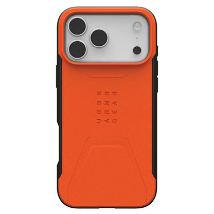 Coque MagSafe pour Apple iPhone 17 Pro Max, Urban Armor Gear, Civilian LT, Orange