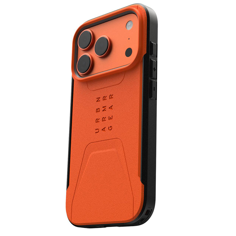 Coque MagSafe pour Apple iPhone 17 Pro Max, Urban Armor Gear, Civilian LT, Orange