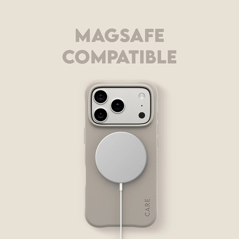 Coque MagSafe pour Apple iPhone 17 Pro, PanzerGlass, Care Fashionable, Beige