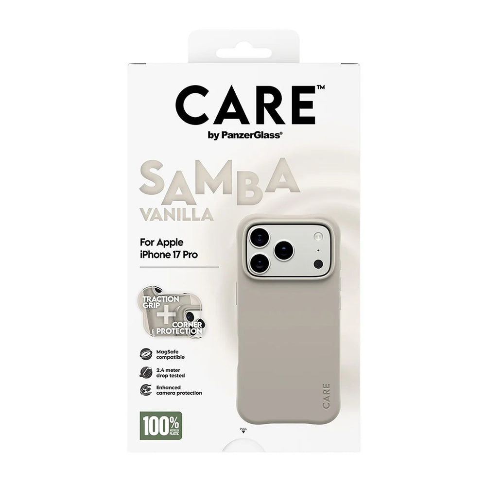 Coque MagSafe pour Apple iPhone 17 Pro, PanzerGlass, Care Fashionable, Beige