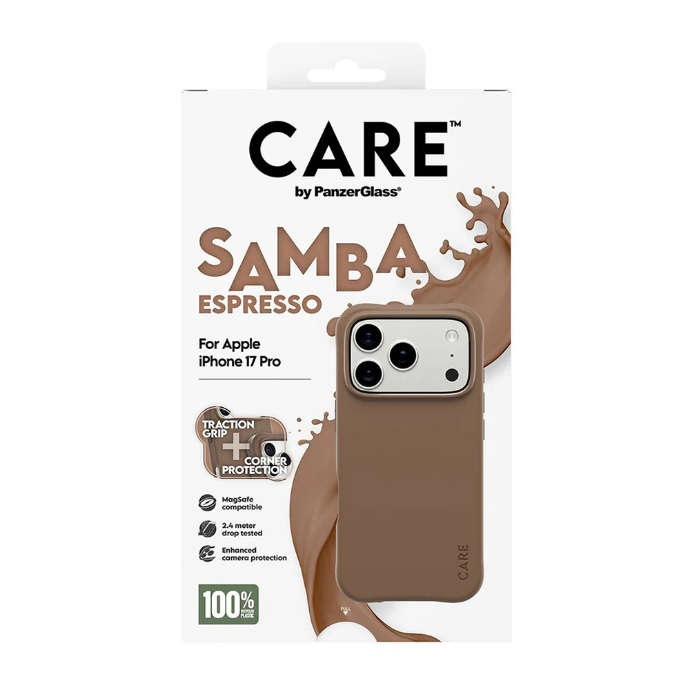 Housse MagSafe pour Apple iPhone 17 Pro, PanzerGlass, Care Fashionable, Marron