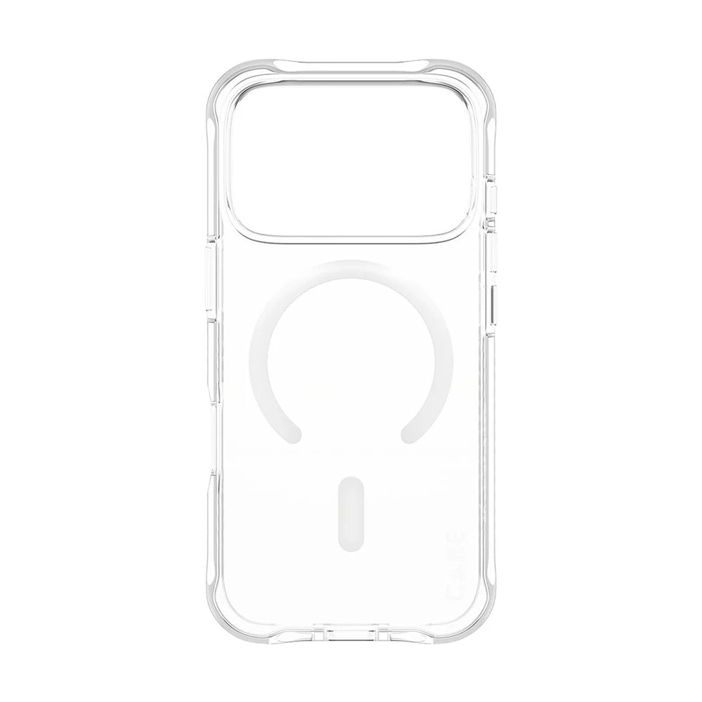 Coque MagSafe pour Apple iPhone 17 Pro, PanzerGlass, Care Fashionable, Transparente Blanche