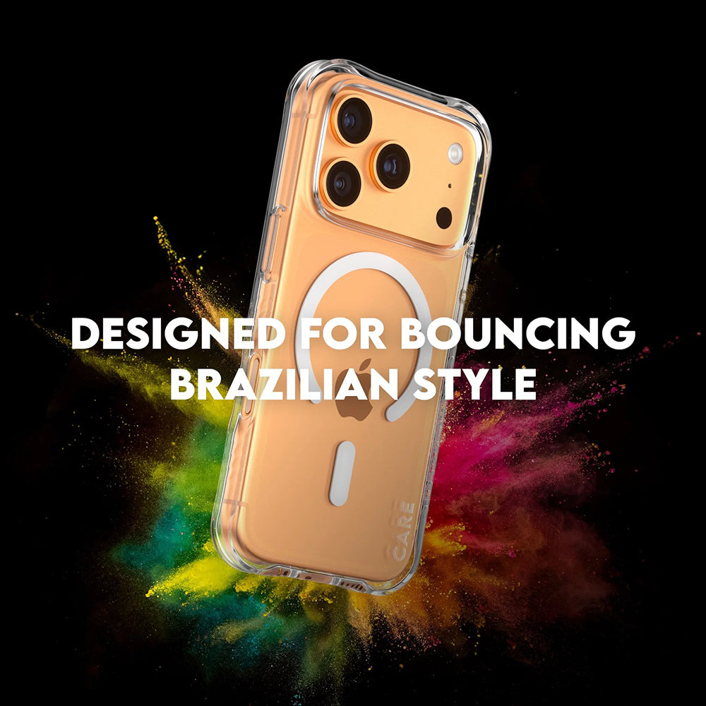Coque MagSafe pour Apple iPhone 17 Pro, PanzerGlass, Care Fashionable, Transparente Blanche