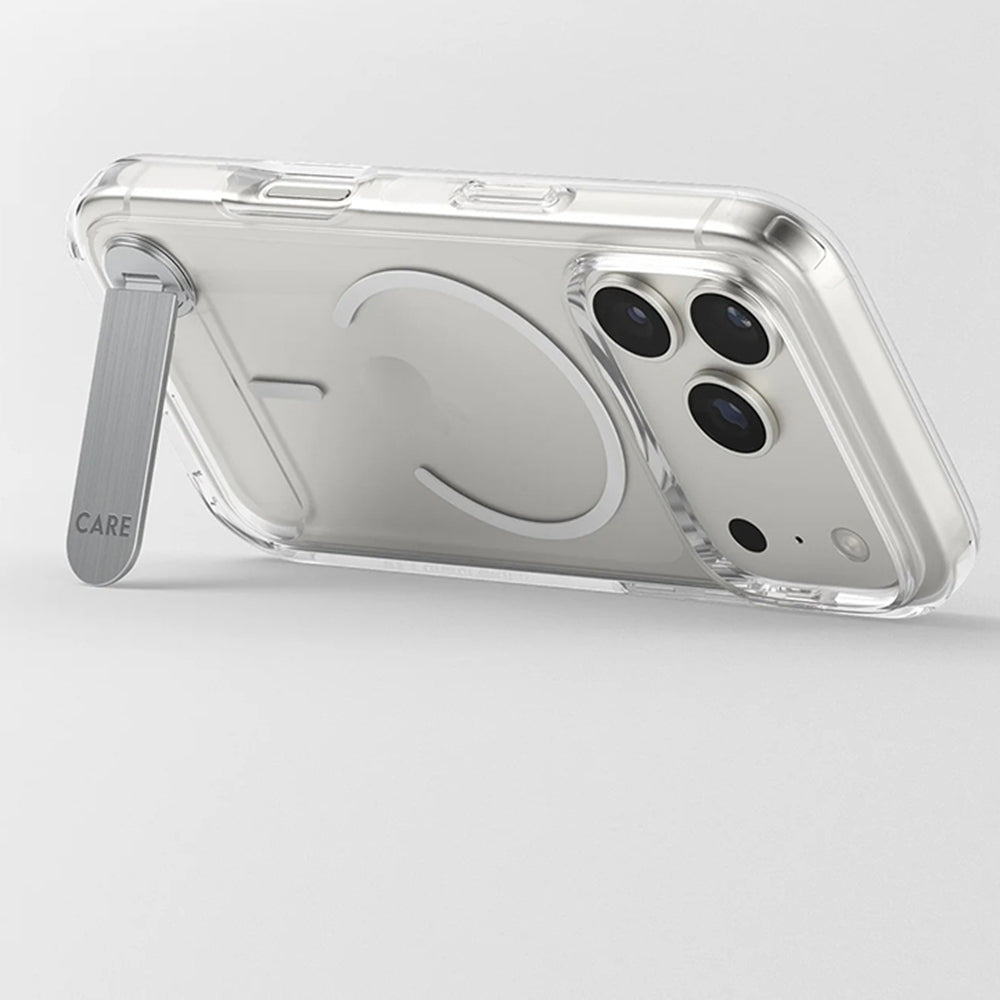 Coque MagSafe pour Apple iPhone 17 Pro, PanzerGlass, avec fonction support, Transparente