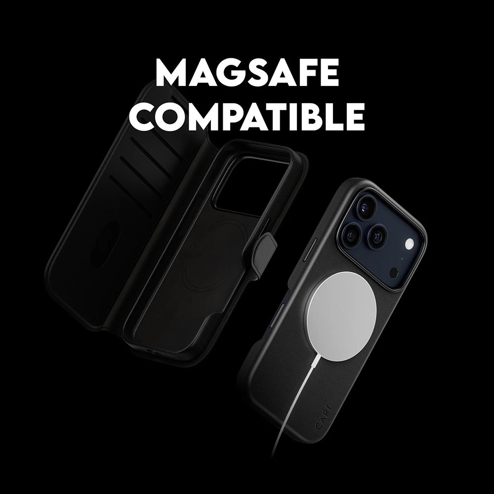 Étui MagSafe pour Apple iPhone 17 Pro, PanzerGlass, Fonction Care Tango Two-in-One, Noir