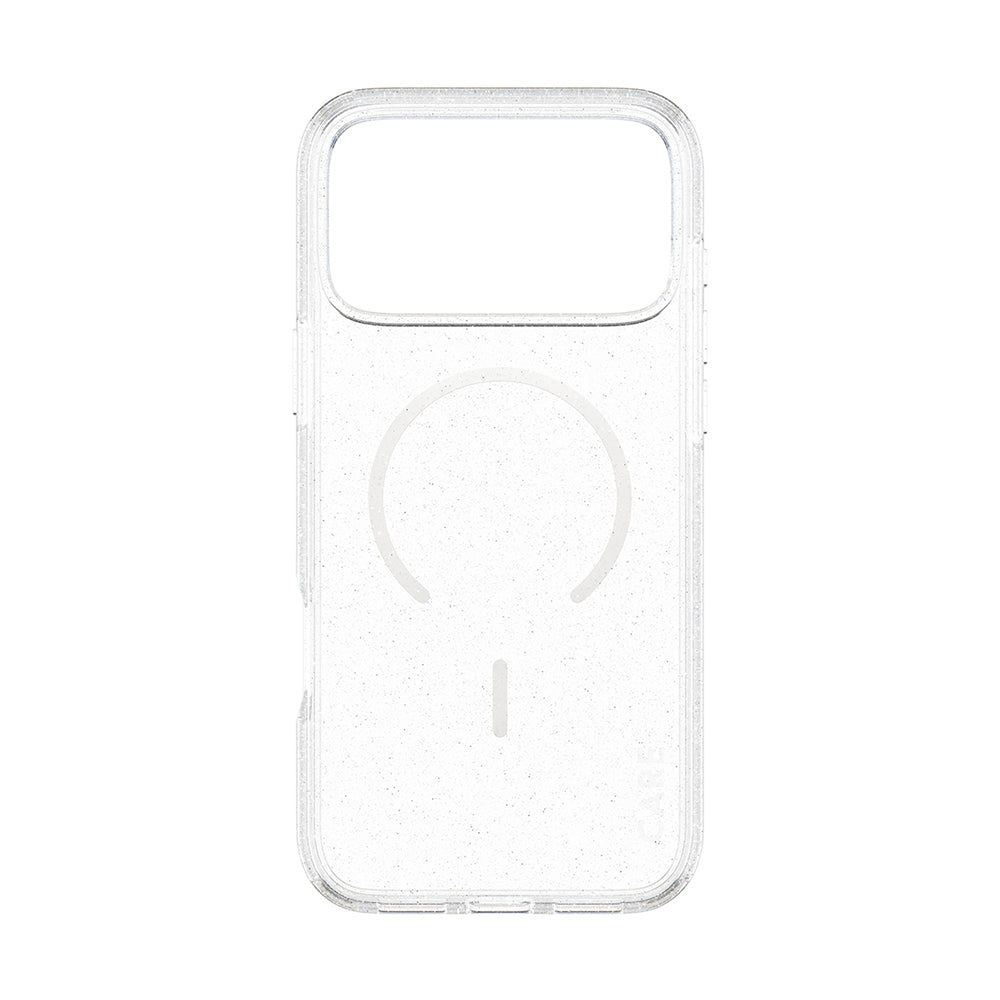 Coque MagSafe pour Apple iPhone 17 Pro, PanzerGlass, Care Urban Explorer Star Lit, Transparente Blanche