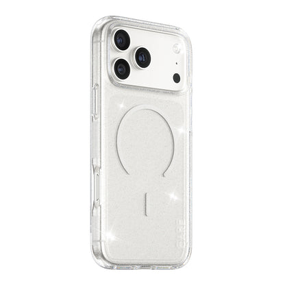 Coque MagSafe pour Apple iPhone 17 Pro, PanzerGlass, Care Urban Explorer Star Lit, Transparente Blanche