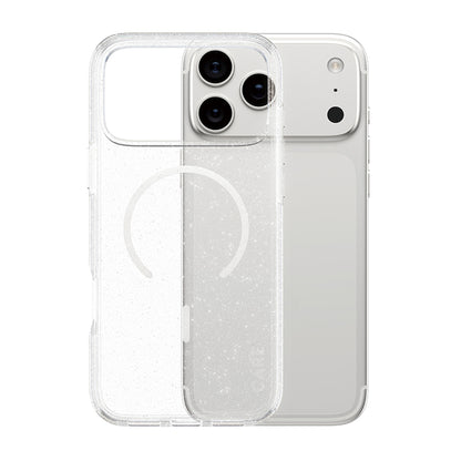 Coque MagSafe pour Apple iPhone 17 Pro, PanzerGlass, Care Urban Explorer Star Lit, Transparente Blanche