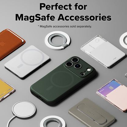 Coque MagSafe pour Apple iPhone 17 Pro, Ringke, Onyx, Vert Foncé