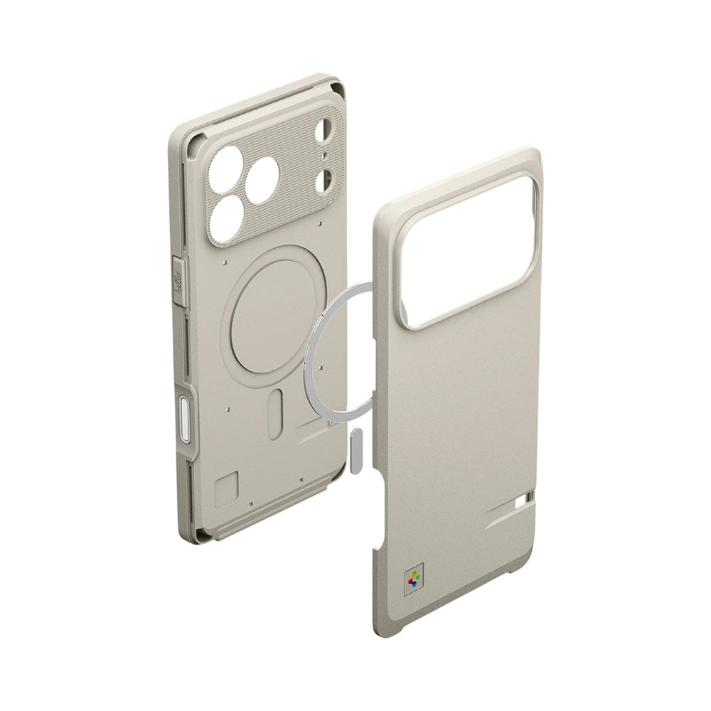 Coque MagSafe pour Apple iPhone 17 Pro, Spigen, Classic LS, Crème