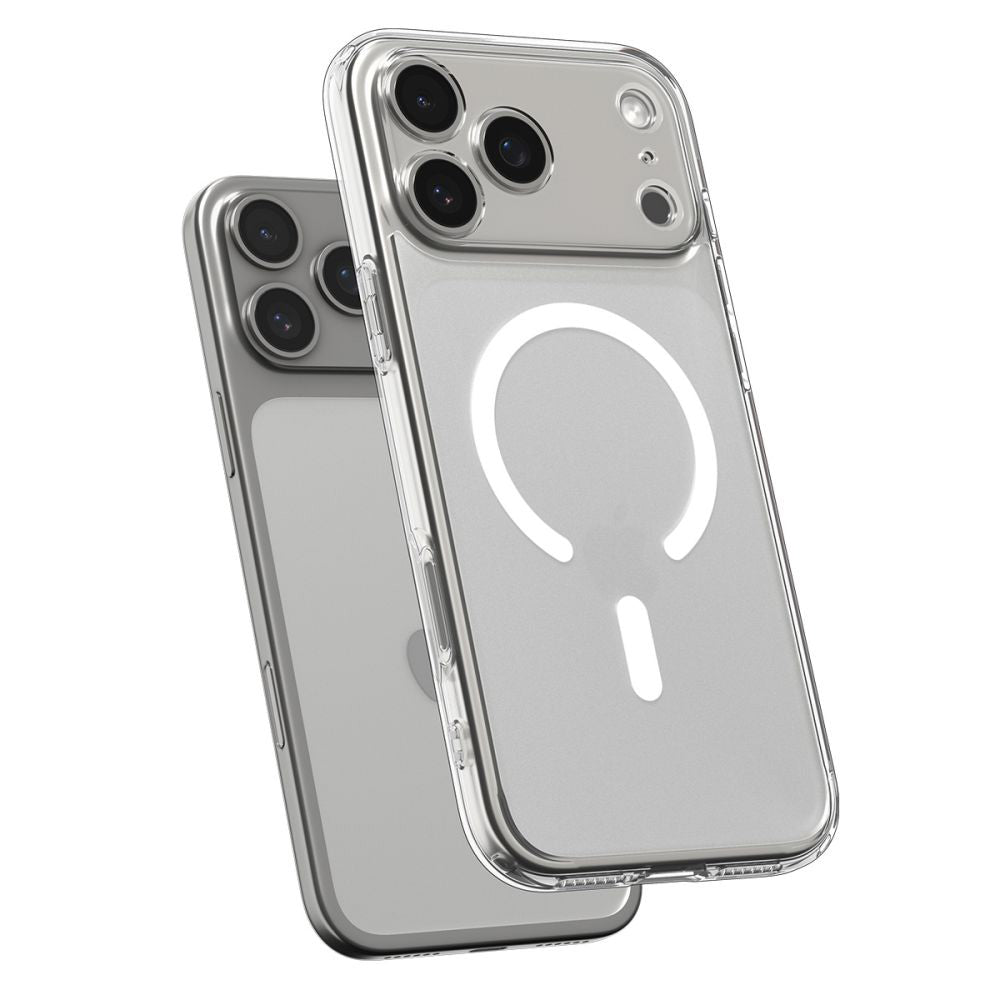 Coque MagSafe pour Apple iPhone 17 Pro, Spigen, Ultra Hybrid, Blanc Satiné