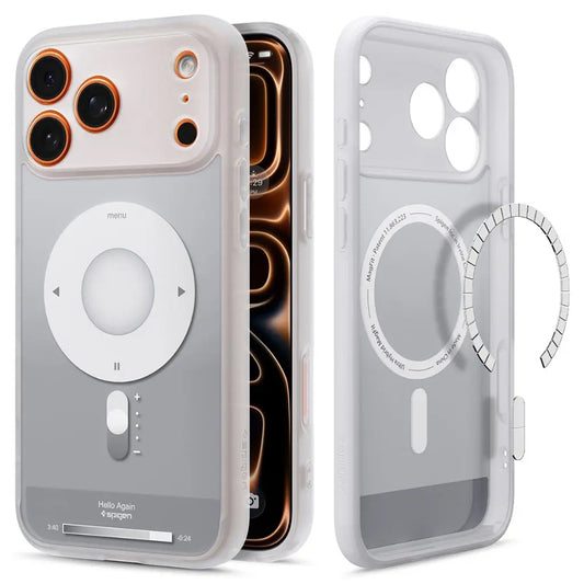 Coque MagSafe pour Apple iPhone 17 Pro, Spigen, Ultra Hybrid Classic, Argentée