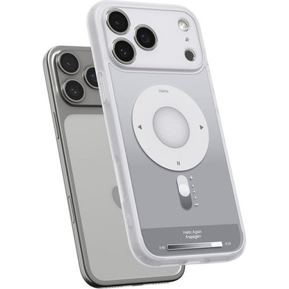 Coque MagSafe pour Apple iPhone 17 Pro, Spigen, Ultra Hybrid Classic, Argentée