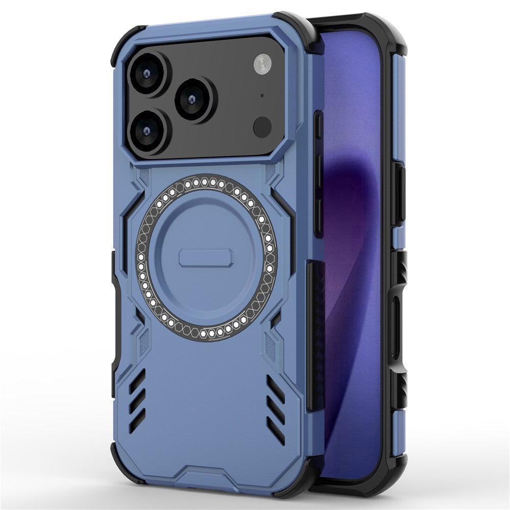 Coque MagSafe pour Apple iPhone 17 Pro, Techsuit, ArmorMag, Bleue