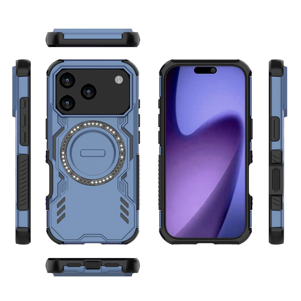 Coque MagSafe pour Apple iPhone 17 Pro, Techsuit, ArmorMag, Bleue