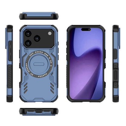 Coque MagSafe pour Apple iPhone 17 Pro, Techsuit, ArmorMag, Bleue