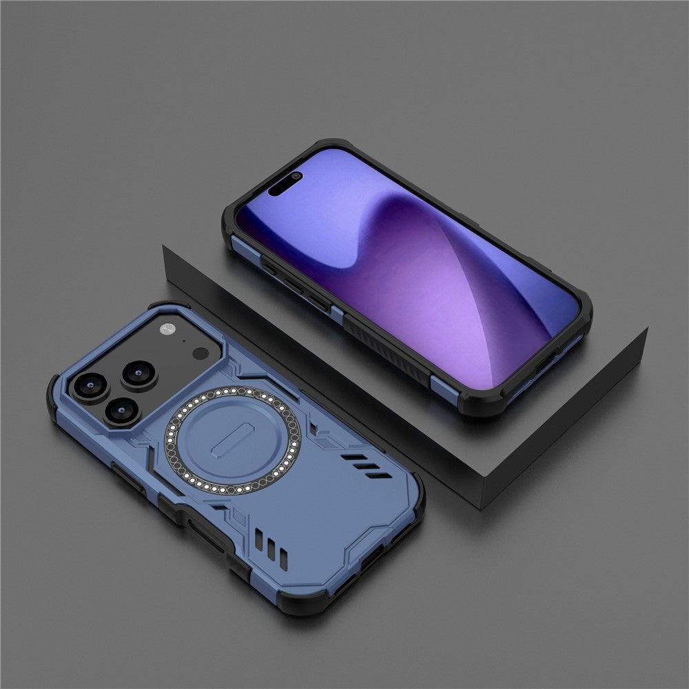 Coque MagSafe pour Apple iPhone 17 Pro, Techsuit, ArmorMag, Bleue