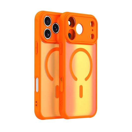 Coque MagSafe pour Apple iPhone 17 Pro, Techsuit, HaloFrost II, Orange