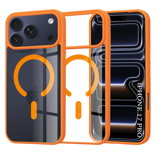 Coque MagSafe pour Apple iPhone 17 Pro, Techsuit, Pro, Orange