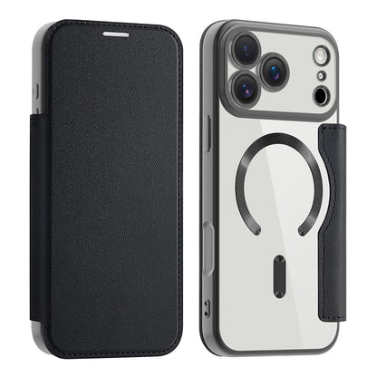 Housse MagSafe pour Apple iPhone 17 Pro, Techsuit, SmartMag Book, Noire