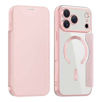 Étui MagSafe pour Apple iPhone 17 Pro, Techsuit, SmartMag Book, Rose