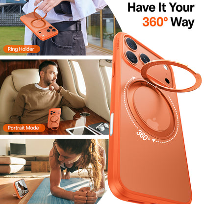 Coque MagSafe pour Apple iPhone 17 Pro, Torras, Ostand Pro, Orange