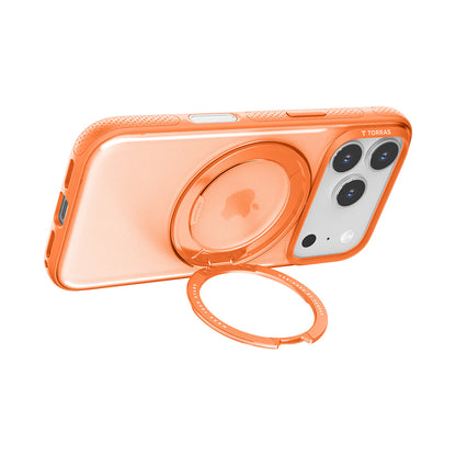 Coque MagSafe pour Apple iPhone 17 Pro, Torras, Ostand R Fitness, Orange