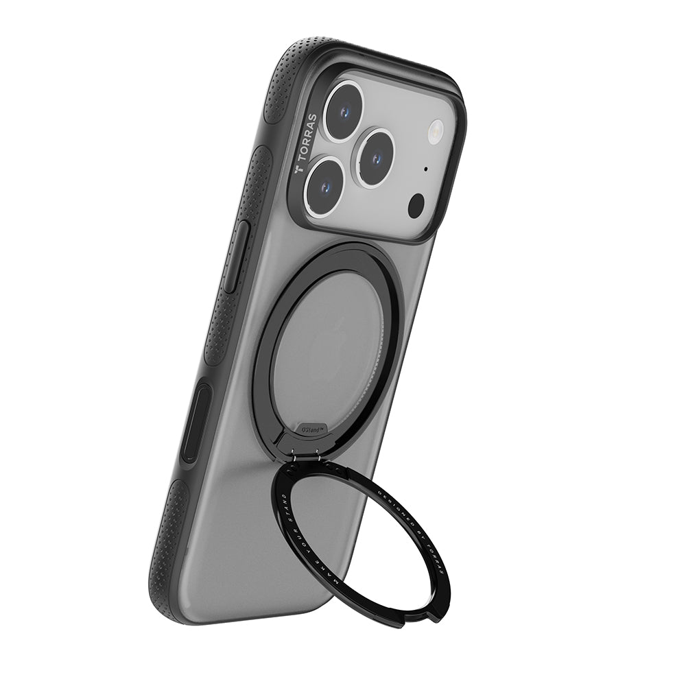 Coque MagSafe pour Apple iPhone 17 Pro, Torras, Ostand R Fitness, Transparente
