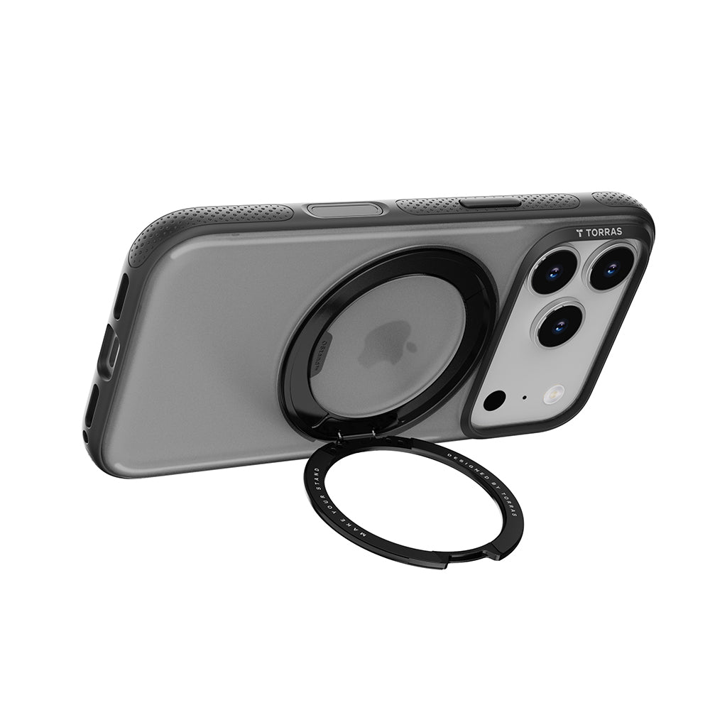 Coque MagSafe pour Apple iPhone 17 Pro, Torras, Ostand R Fitness, Transparente