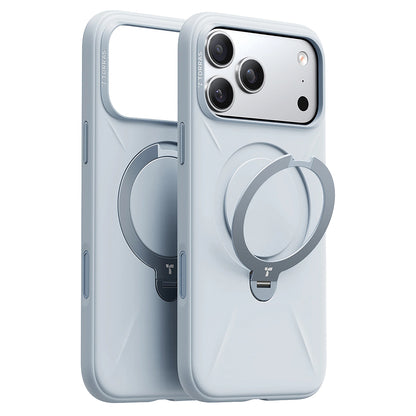 Coque MagSafe pour Apple iPhone 17 Pro, Torras, QPRO Silicone, Bleu Clair
