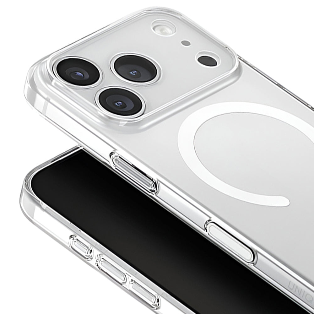 Coque MagSafe pour Apple iPhone 17 Pro, UNIQ, AirSuit MagClick, Transparente