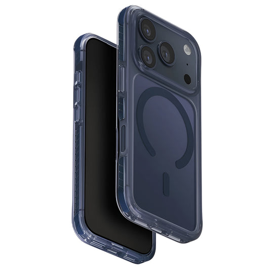 Coque MagSafe pour Apple iPhone 17 Pro, UNIQ, Combat MagClick, Bleue