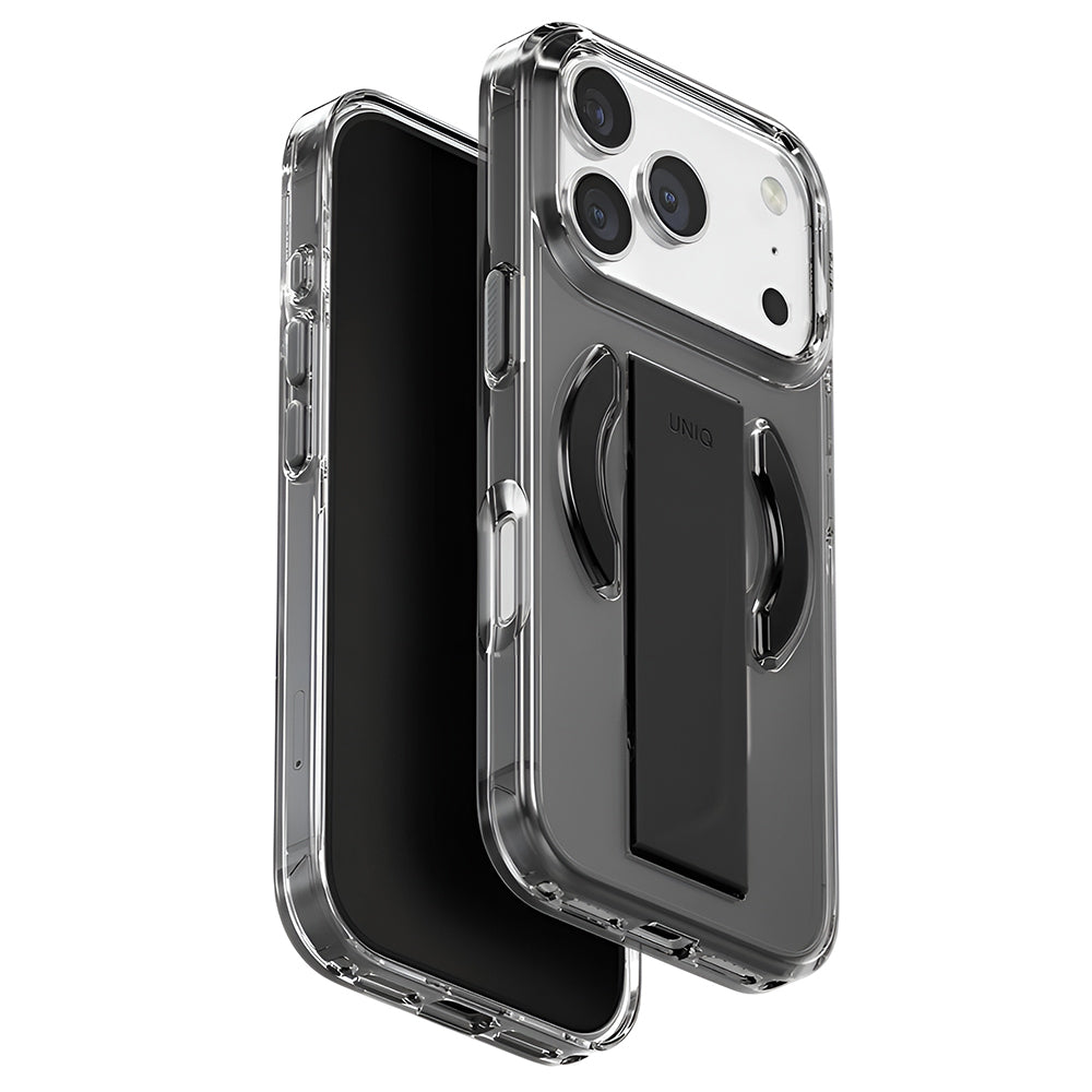 Coque MagSafe pour Apple iPhone 17 Pro, UNIQ, Heldro Air MagClick, Noire