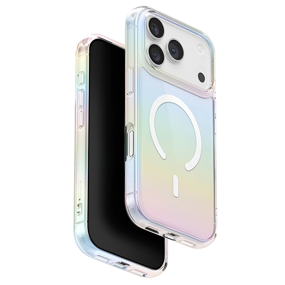 Étui MagSafe pour Apple iPhone 17 Pro, UNIQ, Iridescia MagClick, Multicolore