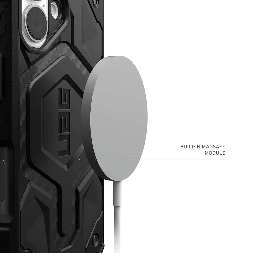 Étui MagSafe pour Apple iPhone 17 Pro, Urban Armor Gear, Monarch Pro Carbon, Noir