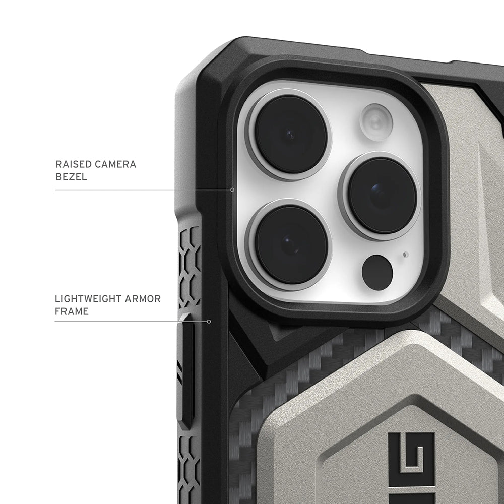 Coque MagSafe pour Apple iPhone 17 Pro, Urban Armor Gear, Monarch Pro Kevlar, Bleu Marine
