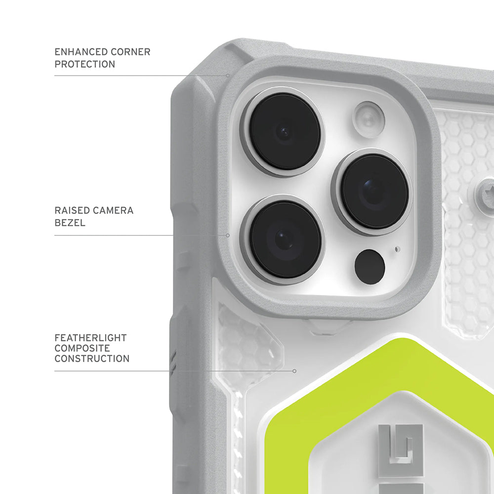 Coque MagSafe pour Apple iPhone 17 Pro, Urban Armor Gear, Pathfinder Clear, Vert