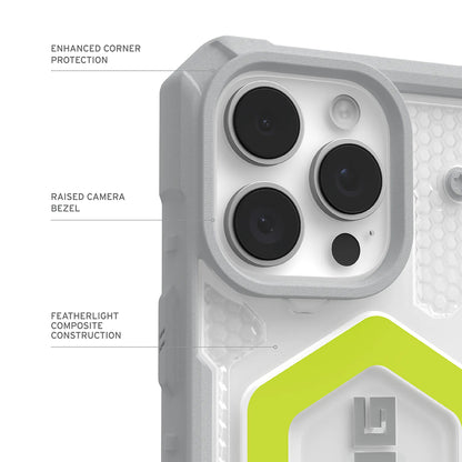 Coque MagSafe pour Apple iPhone 17 Pro, Urban Armor Gear, Pathfinder Clear, Vert