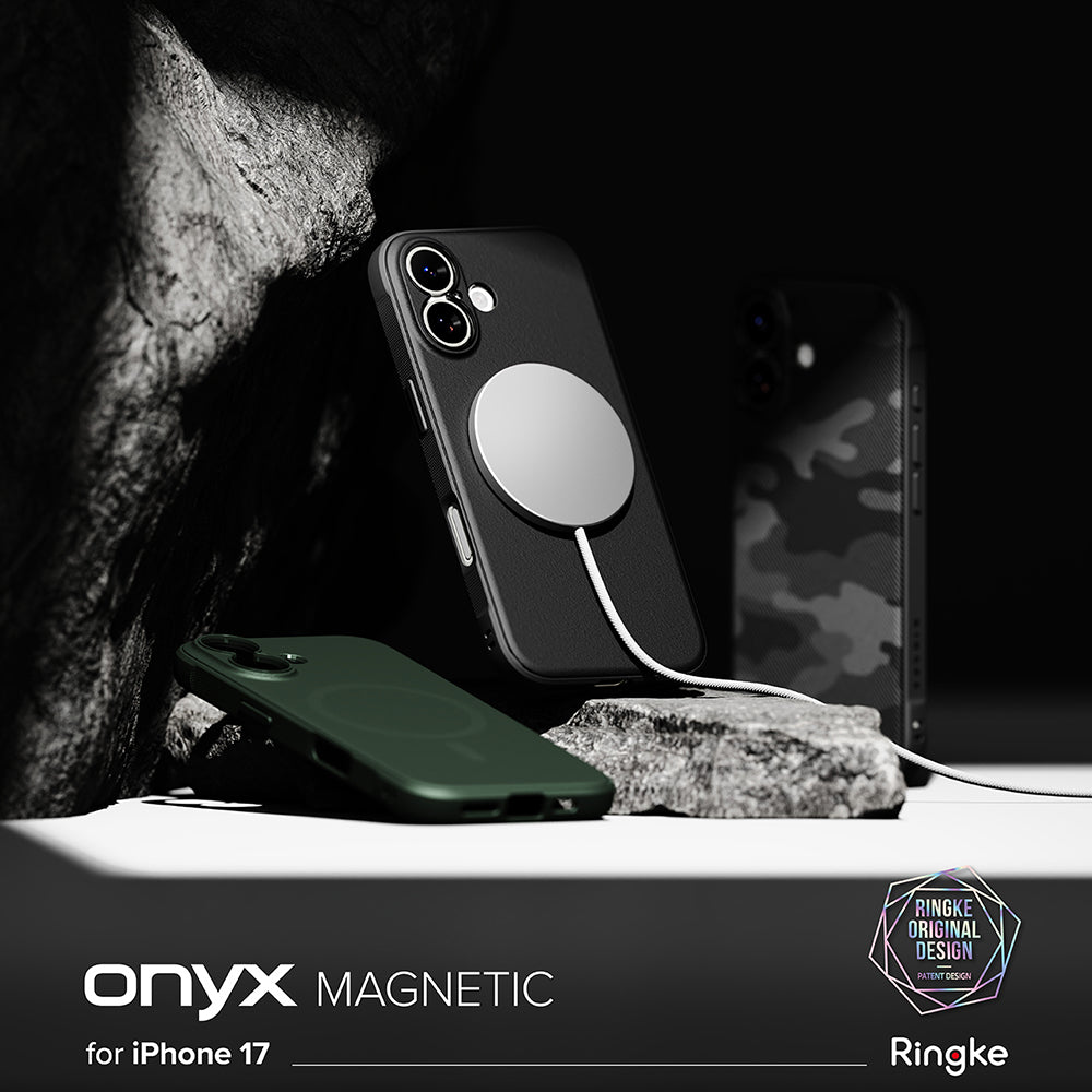 Coque MagSafe pour Apple iPhone 17, Ringke, Onyx, Vert Foncé