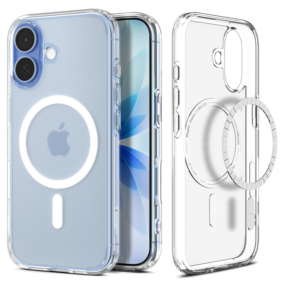 Coque MagSafe pour Apple iPhone 17, Spigen, Ultra Hybrid, Blanc Satiné