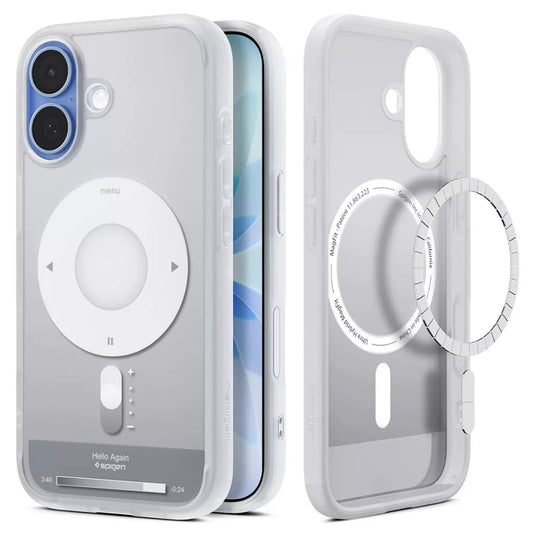 Coque MagSafe pour Apple iPhone 17, Spigen, Ultra Hybrid Classic, Argentée