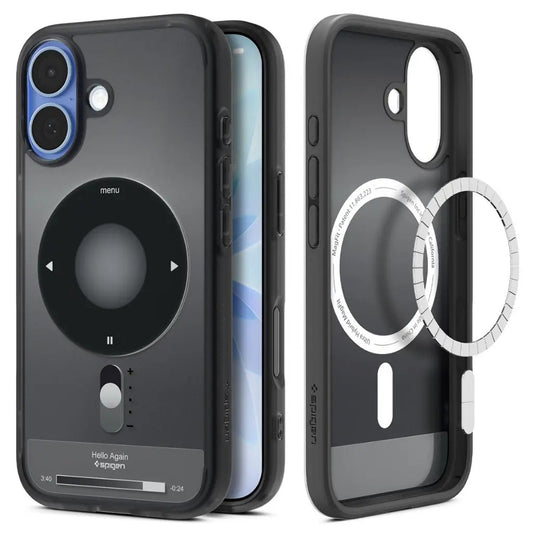Coque MagSafe pour Apple iPhone 17, Spigen, Ultra Hybrid Classic, Noire