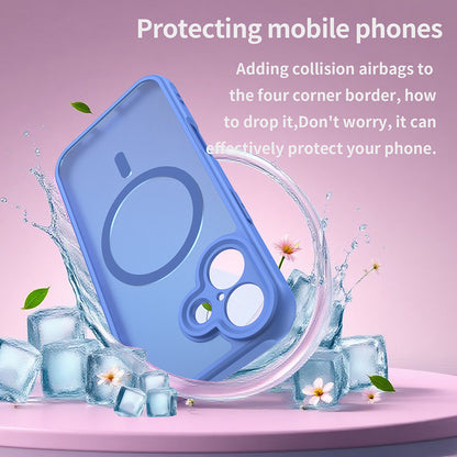 Coque MagSafe pour Apple iPhone 17, Techsuit, HaloFrost II, Bleue