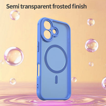 Coque MagSafe pour Apple iPhone 17, Techsuit, HaloFrost II, Bleue