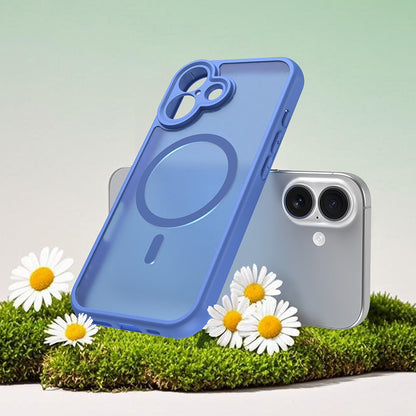 Coque MagSafe pour Apple iPhone 17, Techsuit, HaloFrost II, Bleue