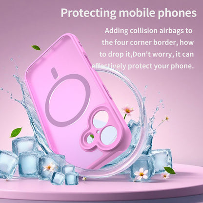 Étui MagSafe pour Apple iPhone 17, Techsuit, HaloFrost II, Rose