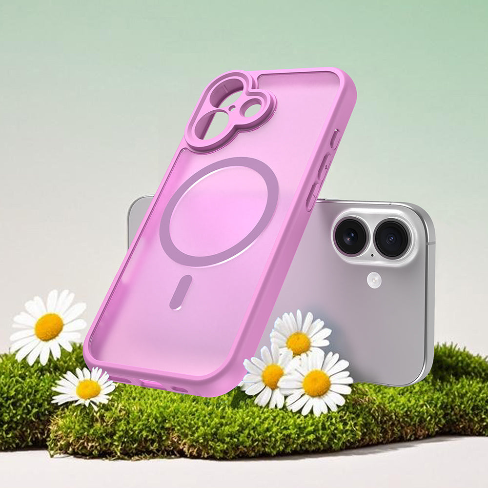 Étui MagSafe pour Apple iPhone 17, Techsuit, HaloFrost II, Rose