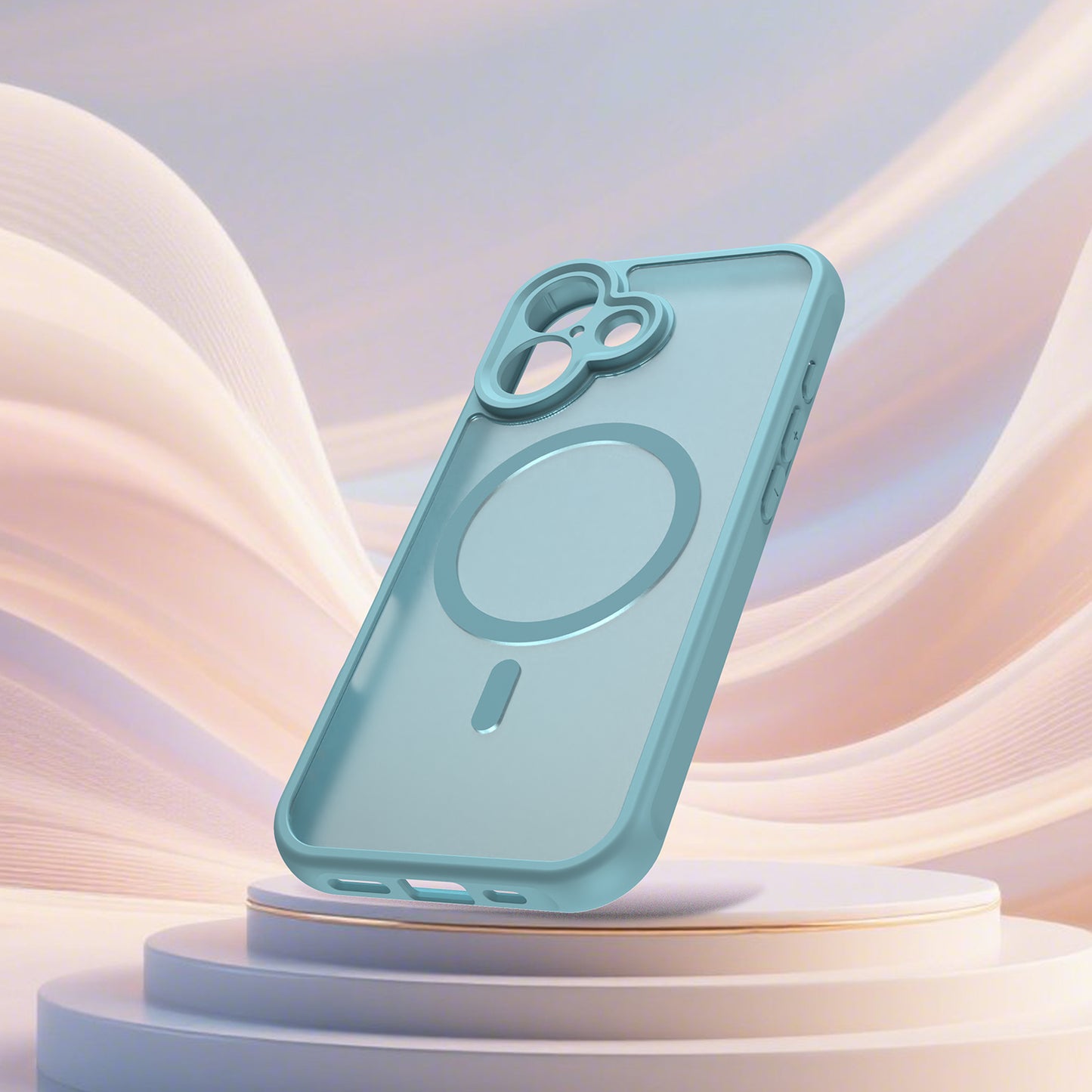 Étui MagSafe pour Apple iPhone 17, Techsuit, HaloFrost II, Vert Clair