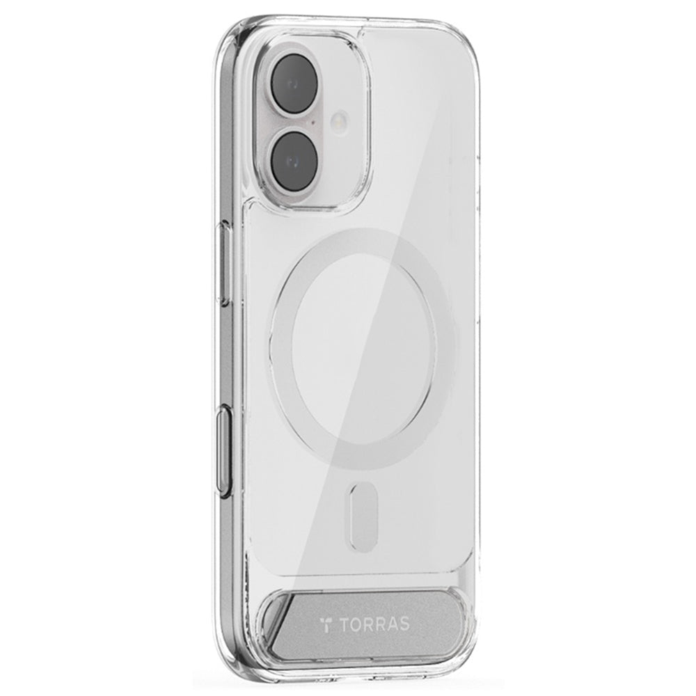 Coque MagSafe pour Apple iPhone 17, Torras, Pstand, Transparente