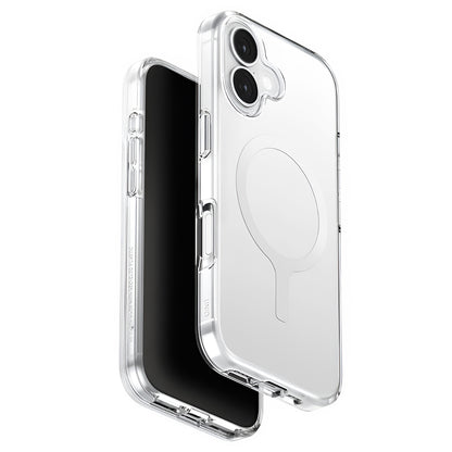 Coque MagSafe pour Apple iPhone 17, UNIQ, Clario MagClick, Transparente